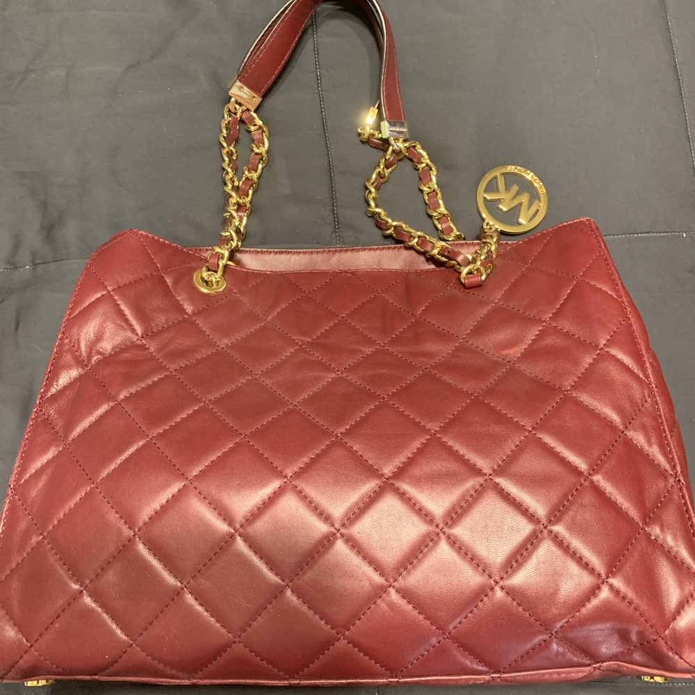 Michael Kors medium tote with gold accents